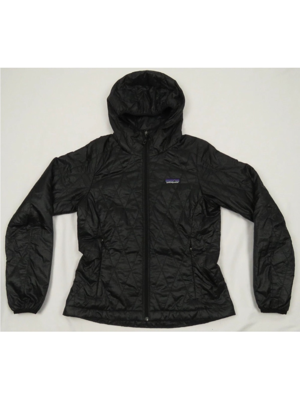 Patagonia Women’s Black Quilted Hooded Jacket